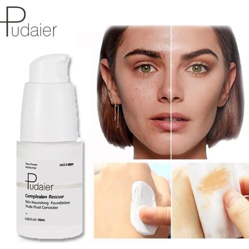Pudaier Brand Brighten Face Foundation Makeup Waterproof Liquid Foundation Cream Brighten skin colour Foundation Base Cosmetic