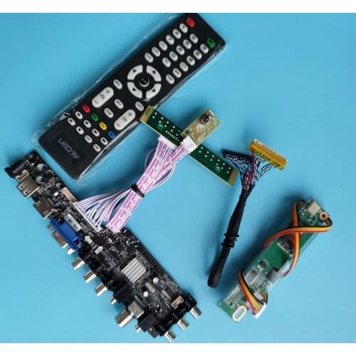 For CLAA154WB05AN driver digital panel remote HDMI-compatible controller board 1280x800 DVB-T DVB-T2 Display LED USB VGA AV TV