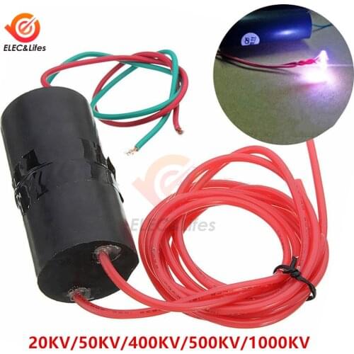 DC 3.6V-6V To 20KV 50KV 400KV 500KV 1000KV Boost Step Up Module High Voltage Generator Pulse Arc Generator Ignition Coil Module