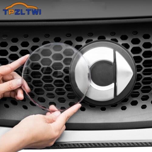 Car Dust-proof Cover For Car Front Rear Logo Protection Cover For Mercedes Smart fortwo forfour 453 Scratch Prevention Sticker