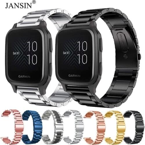 Stainless Steel Band Straps For Garmin Venu sq Smart Wristband Bracelet Replacement Watch Strap For Garmin Venu SQ Metal Correa