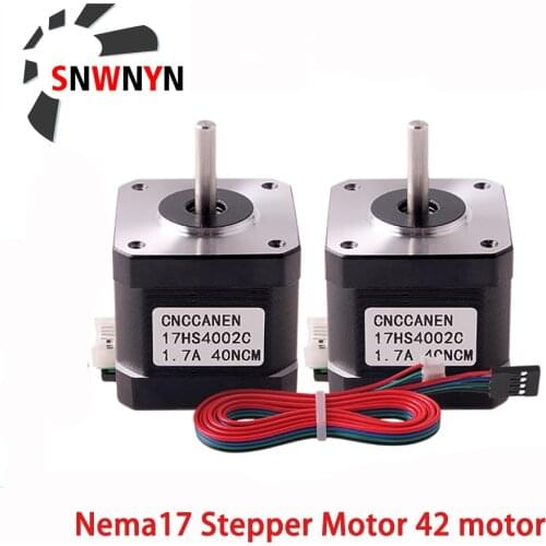 Rtelligent Nema17 Stepper Motor 42 Motor Nema 17 Motor 40N.CM 1.7A (17HS4401-DuPont) Motor 4-Lead For 3D Printer Printing XYZ