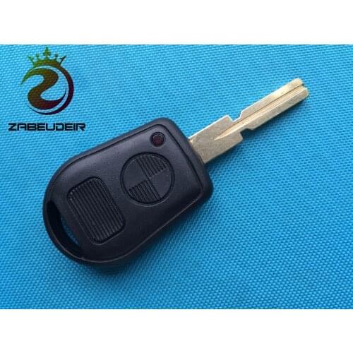 1Pcs Of New Remote Fob Case Replacement Car Key Shell 2 Buttons Cover Protection For BMW E38 E39 E36 Z3 Blank Accessories Parts