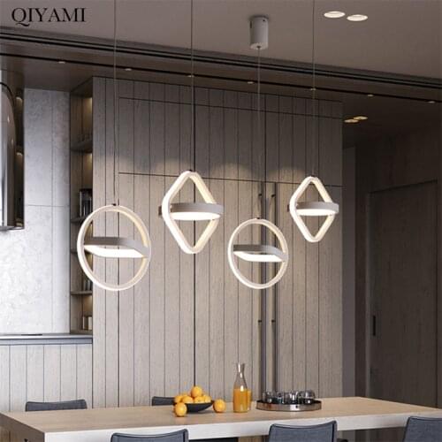 Modern LED Pendant Lights for Living Room Parlor Bedroom Round Square lamps indoor Lighting Dropshipping Hanglamps Luminaire