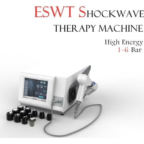 High Quality ESWT 6 Bar Shock Wave Therapy Machine Pneumatic ED Treatment Pain Relief Shockwave Equipment