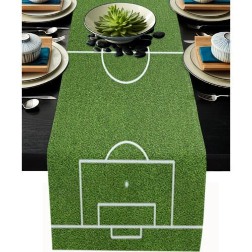 High Quality Table Runner Decoration Football Field Lawn Game Coffee Table Wedding Banquet Party Hotel Home Table Cloth