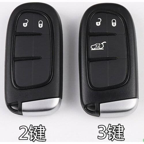 DAKATU Replacement Smart Remote Key Shell Case Fob 2 / 3 Button for Jeep Grand Cherokee for Chrysler 300