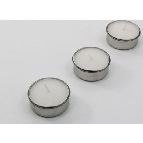 1Pc 4.31x1.5CM Round Metal Tealight Cup Holder Empty Case Candle Wax Container Bowl Mold DIY Jelly Gel Jars Making Accessories