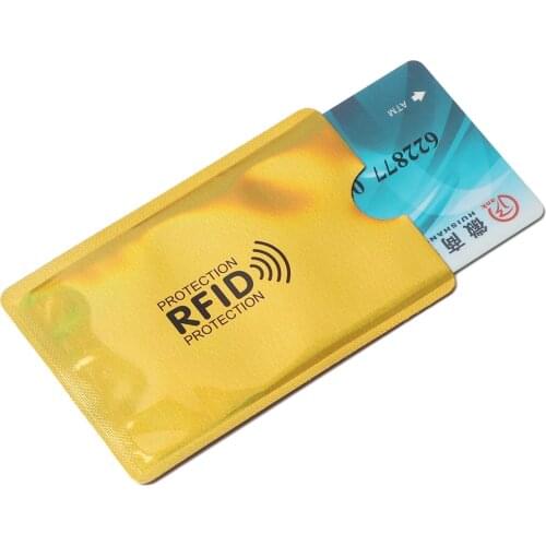 10PCS Smart Rfid Blocking Card Holder Bank Card Aluminium Protect Case Reader Lock Safety Anti-theft Metal Credit Card Holder