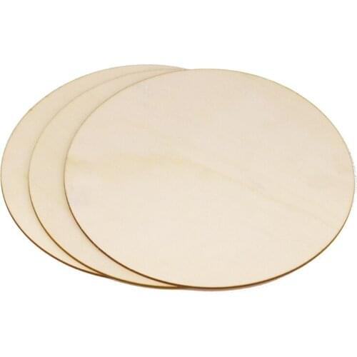 12pcs/set 30cm Christmas Unfinished Wood Round Slices Wooden Blanks Embellishment DIY Crafts Coasters Painting Home Decorations