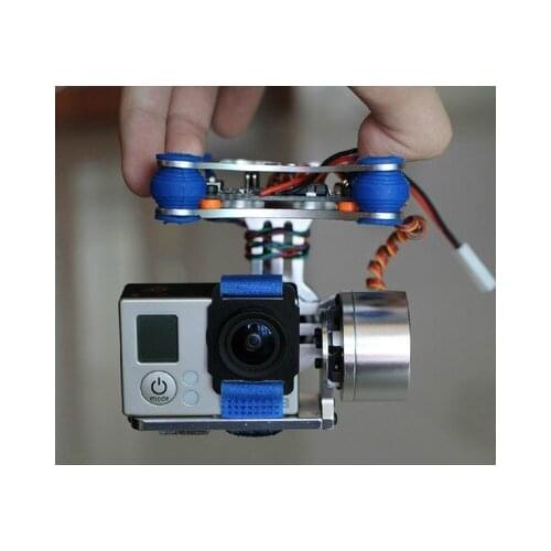 2-axis BGC Brushless Camera Gimbal GoPro3 Controller PTZ aluminum Full set of parts