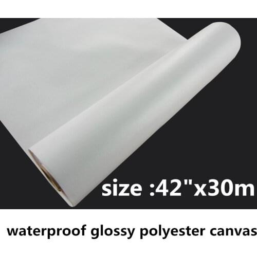 42"*30m RC Coating Inkjet Canvas High Glossy Waterproof for pigment dye inks