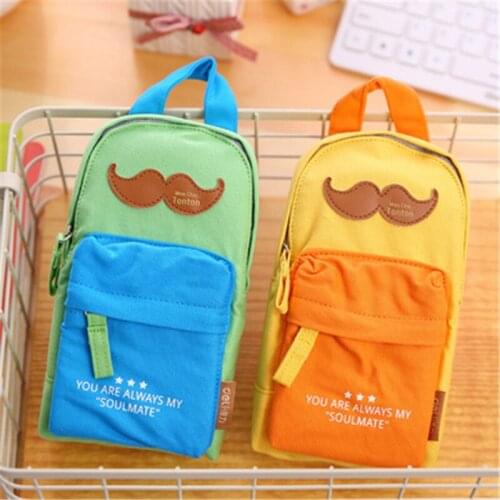 DL BD09 Korean version of canvas big beard Mini Bag Key Coin zero wallet lovely girl child student children cute bag