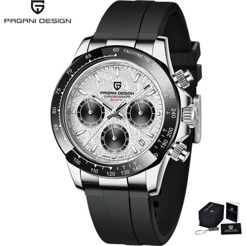 2021 New Pagani Design Quartz Watch Men Top Brand Automatic Date Watch Silicone Waterproof Sports Meter Clock Relogio Masculino