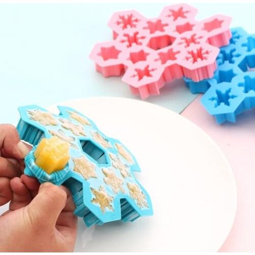 Christmas Snowflake Silicone Mold Chocolate Cake Mold Baking Non-stick and Heat-resistant Kitchen Tools Handmade
