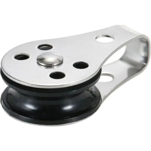 316 Stainless Steel Pulley Suit 2mm to 8mm Rope Blocks Rope Runner Kayak Boat Accessories Marine Canoe Anchor Trolley Kit Hot