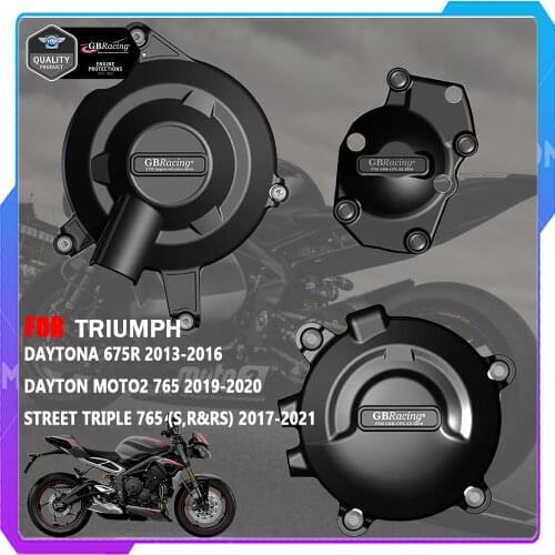Motorcycles Engine Cover Protection Set Case for GB Racing for Triumph Daytona 675R 2013-2016 STREET TRIPLE 765 2017-2019 MOTO2