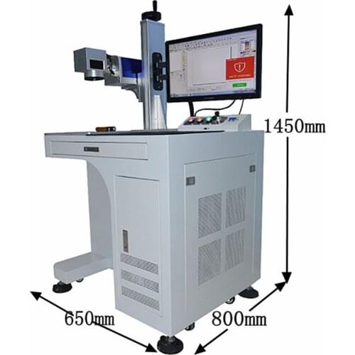 Gold mark 50w 100w Raycus source metal plastic fiber laser marking machine price