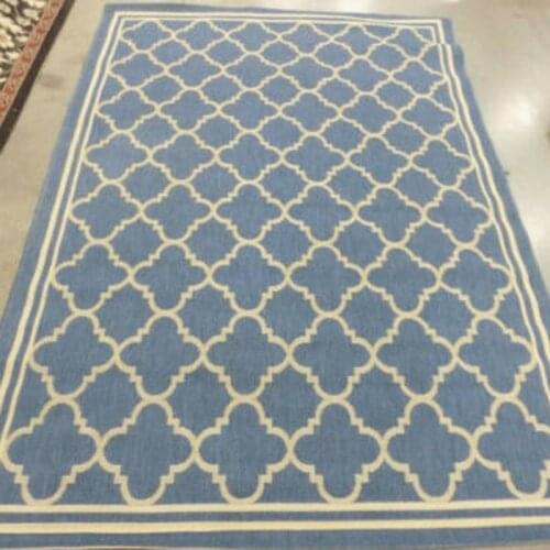 New Living Room Bedroom Carpet Crawling Mat Hand-knotted Blue Made Old Sofa Cushion Safe Non-slip Home Decoration Products