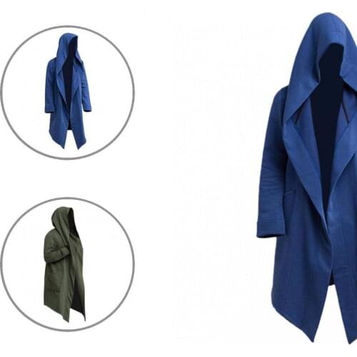 Leisure Cool Cardigan Trench Coat Extra Long Men Coat Warm for Stage Show
