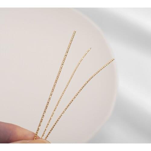 Real Gold Plated Copper Gold-Coated Twist Wire Without Peeling Off Gold Injection Semi-Hard Copper Wire Jewelry Accessory