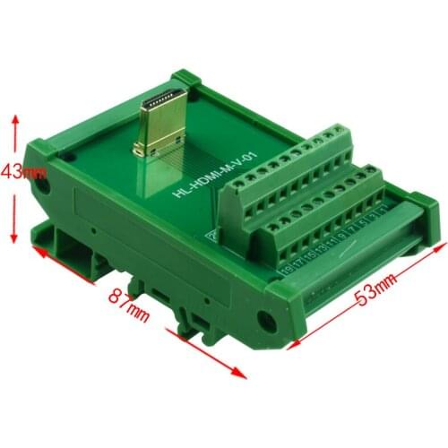 High-definition HDMI male connector The plug Terminal block Hd line joint HDMI male to screw module
