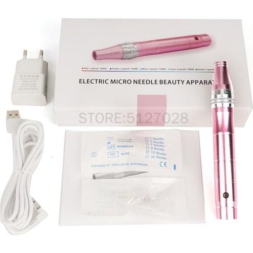 Rose Gold Dr Pen Ultima Dermapen Professional Micro Needl Pen Mesotherapy Auto Micro Needle Derma System Therapy MTS$PMS Tools