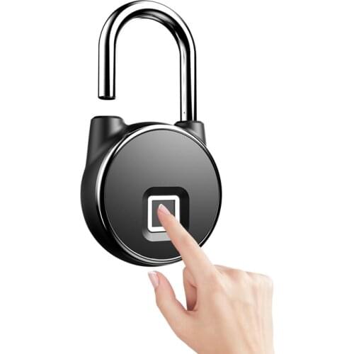Fingerprint padlock smart Bluetooth electronic lock warehouse door security door lock outdoor padlock luggage lock