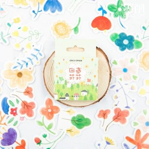 1pcs Spring Flower Decorative Pattern Wall Stickers Kids Rooms Wall Decals Art Poster Photo Wallpaper Home Decor Mural Decal