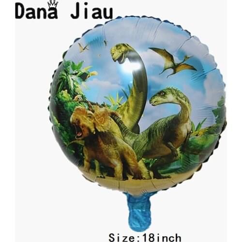 18inch dinosaur balloons foil material animal forest theme birthday party air balloon children toy festival boy gift DIY part