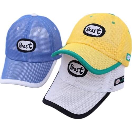 Doitbest Mesh Children Baseball Cap Summer Breathable embroidery BEST kids Hats Boys Girls Caps child snapback Hat gorras