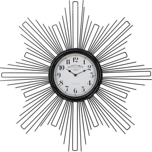 Watch MDF Wood/Metal (68 x 6,5 x 68 cm)