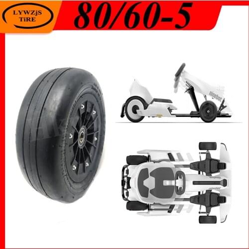 For Ninebot Mini Pro Karting Front Wheel 80/60-5 Tubeless Tire Electric Childrens Go Kart Wheel