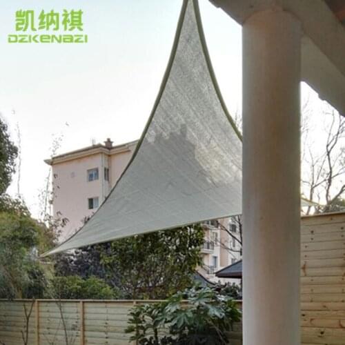 5 x 5 x 5 M/pcs 95% shading rate HDPE Net Sun Shade Sail in Arc edge design for Garden Patio Shades awning