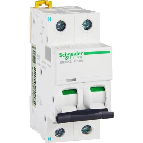 IDPNK2 phase line+neutral line thermal magnetic miniature circuit breaker,1P+N C curve 10A 16A 20A 25A 32A 40A 50A 63A 230V 6kA