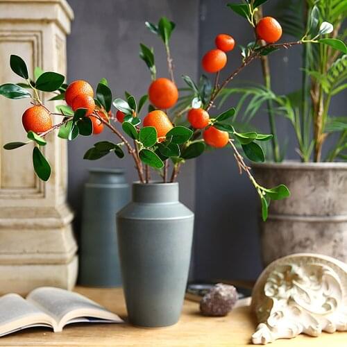 Imitation Plants Artificial Lemon Bunch Fake Flowers Fruit Branch 1pcs Simulation Props 71cm /85cm Wedding Party Realistic Vine