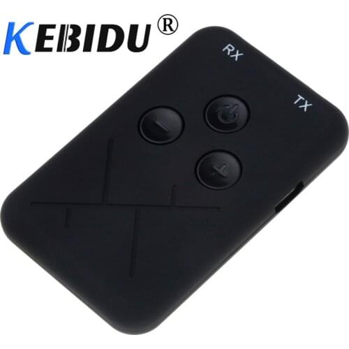 Kebidu 2 in 1 Bluetooth 4.2 Transmitter Wireless Audio Adapter Mini 3.5mm TV Receiver Audio Music Adapter for TV for Home