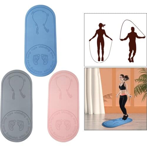 Premium Skipping Rope Mat Home Fitness Pilates 140x60cm Exercise Mats Pad Kids Adult Jump Rope Soundproof Mat Knee Protect