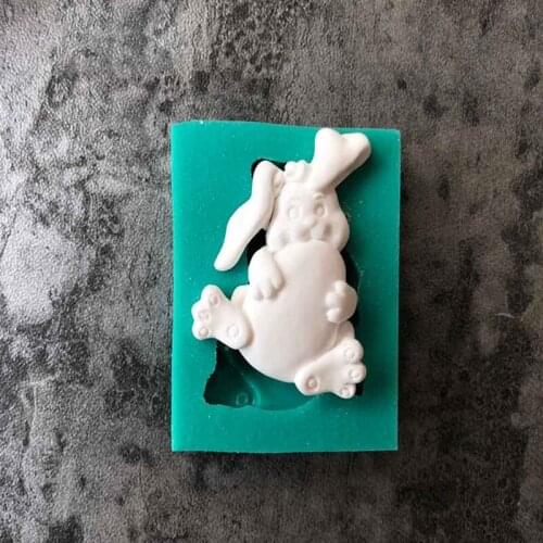 Love Rabbit Silicone Mold DIY Fudge Chocolate Mold UV Resin Crafts Jewelry Accessories Mold