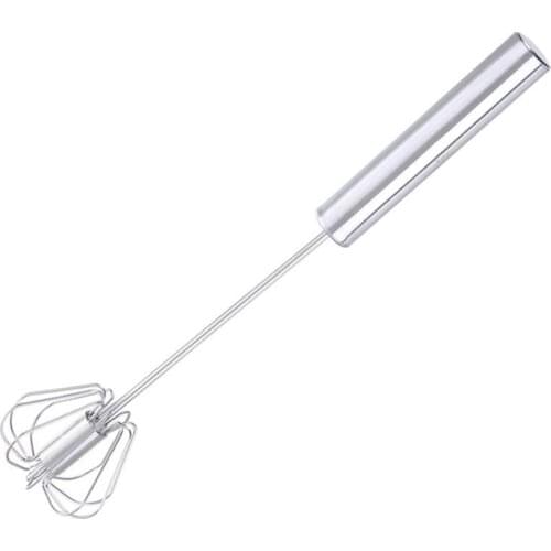 Wonderlife Mixer Egg Beater Manual Self Turning Stainless Steel Whisk Hand Blender Egg Cream Stirring Kitchen Tools Dropship