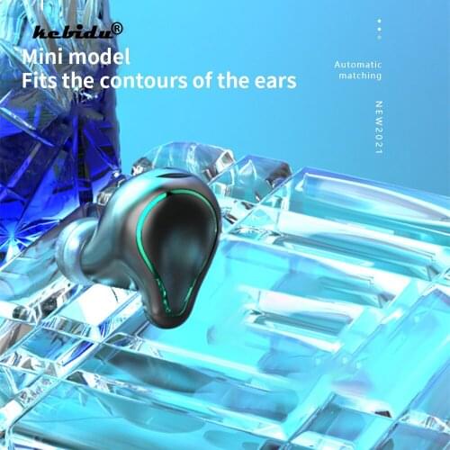 2021 Newly TWS Single Side Headset Handsfree HD Noise Reduction Stereo Touch Earphone Wireless Bluetooth Earbuds with Microphone