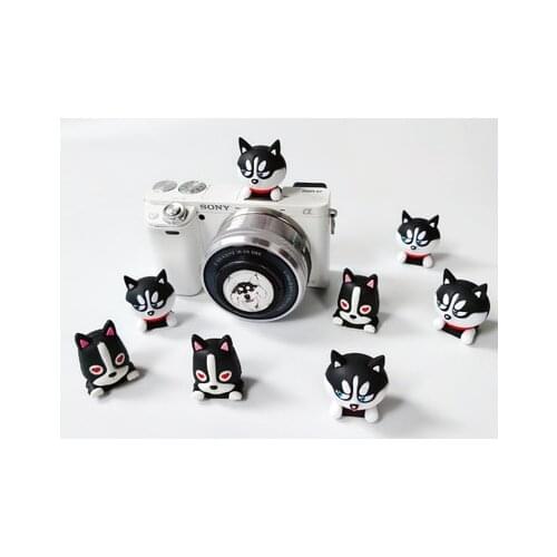 New 3D Cartoon pet dog Huskie lovers SLR Camera Flashlight Hot Shoe hotshoe cover For Canon Nikon Fuji Samsung Leica sony Olympu