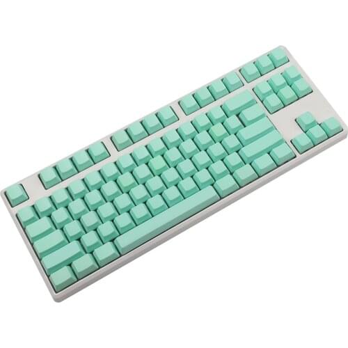 OEM Profile ANSI ISO 87 Key Thick PBT GK61 Keycaps For Mechanical Keyboard GK61X GK61XS Keychron TKL GK87 GK87S Cherry MX Switch