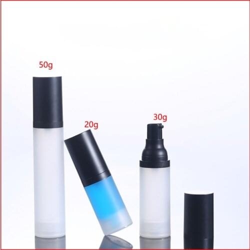 20ml 30ml 50ml empty Airless PET lotion pump refillable cosmetic emulsion plastic perfume bottle Cream Containers Vacuum Vessel