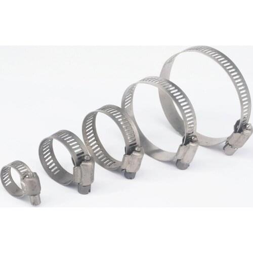 11mm To 89mm 1/2" to 3.5" O/D Hose Clamp GR2 Titanium Fuel Line Clip Anti Acid