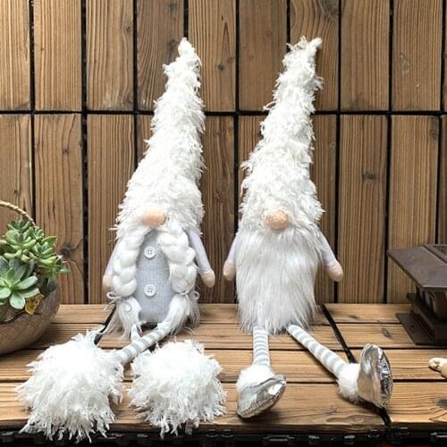 Christmas Doll Desktop Ornaments Faceless Santa Doll Cartoon Pendant Decor For Xmas Tree Party Decor Wedding Gifts