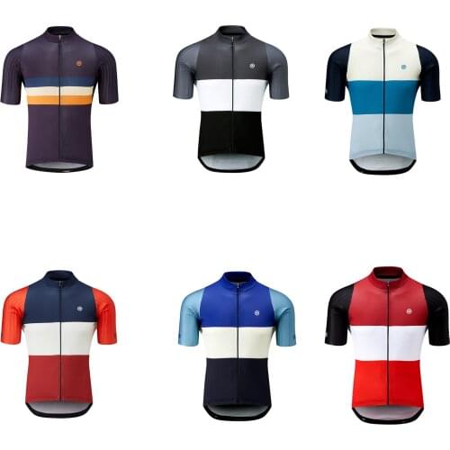 2021 RUNCHITA Pro team Men Summer Short Sleeve Cycling Jersey Bicycle Triathlon Shirt Wear Clothes-Small strips of lycra