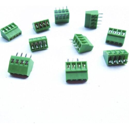High Quality Universal Screw Terminal Block Connector 2 poles/2 pin 4 Poles/4 Pin 2.54mm/0.1" PCB
