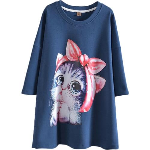 Size 8XL 150KG Women Summer Sweet t shirt Cat Print Big Size Cotton Femme tee O Neck Big Tops Plus Size Women t shirt