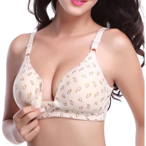 Women Breastfeeding Bra Breast Feeding Maternity Nursing Pringting Bra Mothers Clothing For Pregnant